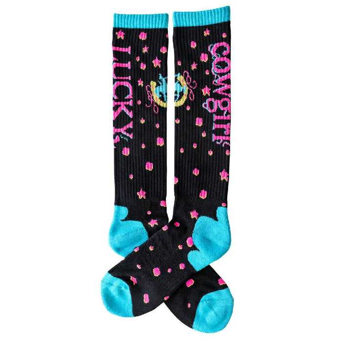 Lucky Chuck Starlit Cowgirl Performance Crew Socks WOMEN - Clothing - Intimates & Hosiery Lucky Chuck