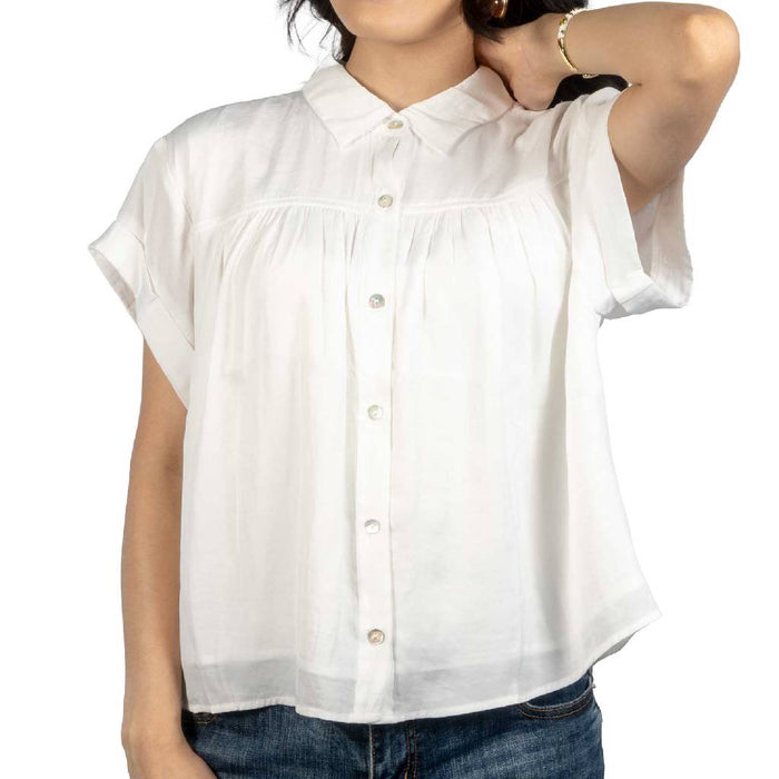 Dylan Chloe White Shirt WOMEN - Clothing - Tops - Short Sleeved Dylan