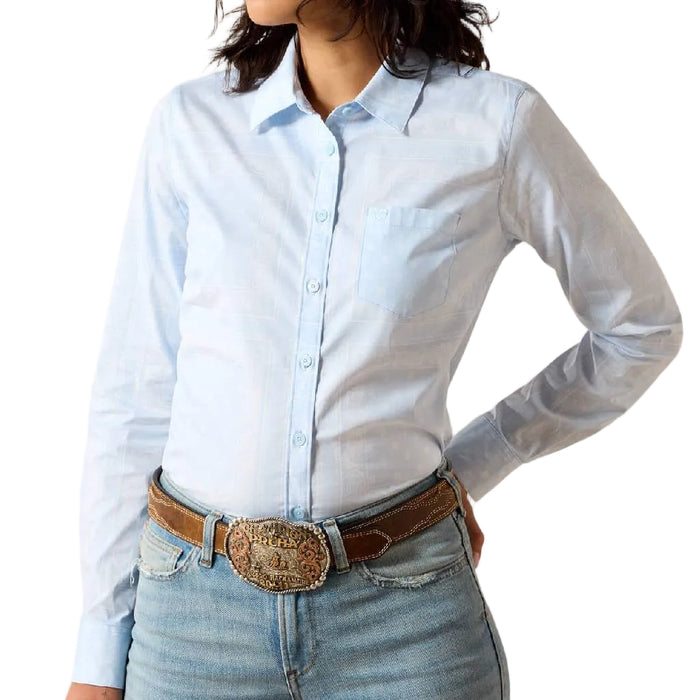 Ariat Women's Kirby Stretch Nantucket Breeze Bandana Button Down Shirt WOMEN - Clothing - Tops - Long Sleeved Ariat Clothing