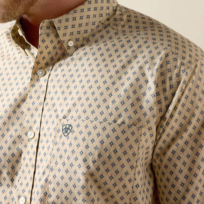 Ariat Men's Stu Classic Fit Irish Cream Southwest Motif Print Button Down Shirt MEN - Clothing - Shirts - Long Sleeve Ariat Clothing