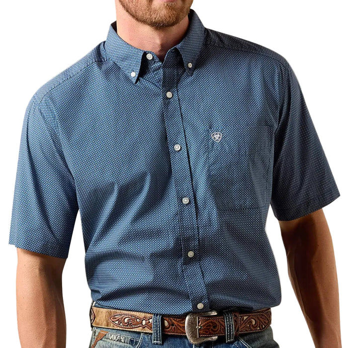 Ariat Men's Storm Classic Fit Key Largo Mini Geo Print Button Down Shirt MEN - Clothing - Shirts - Short Sleeve Ariat Clothing
