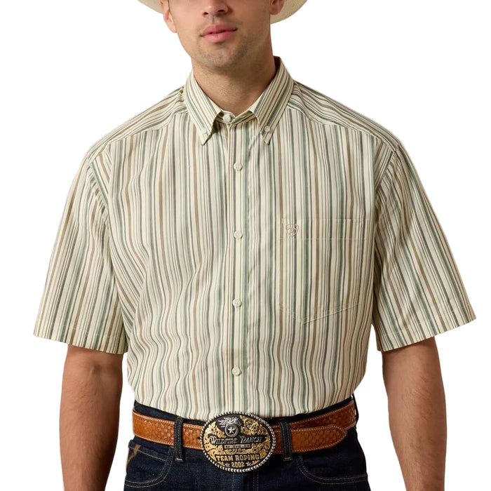 Ariat Men's Pro Stevie Classic Fit Stripe Button Down Shirt MEN - Clothing - Shirts - Short Sleeve Ariat Clothing