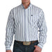 Cinch Men's Stripe Light Blue Button Down Shirt MEN - Clothing - Shirts - Long Sleeve Cinch