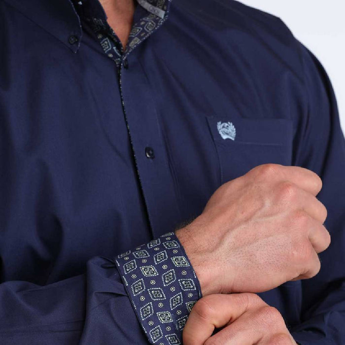 Cinch Men's Solid Royal Button Down Shirt MEN - Clothing - Shirts - Long Sleeve Cinch