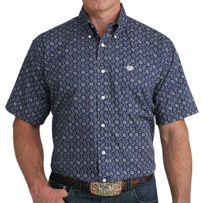 Cinch Men's Paisley Print Button Down Shirt MEN - Clothing - Shirts - Short Sleeve Cinch