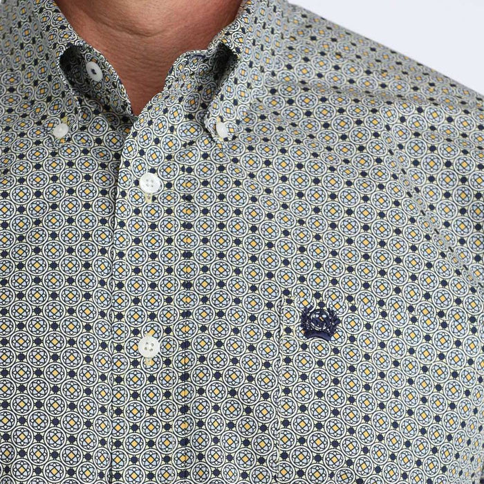 Cinch Men's Medallion Print Button Down Shirt MEN - Clothing - Shirts - Short Sleeve Cinch