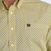 Cinch Men's Geo Print Yellow Button Down Shirt MEN - Clothing - Shirts - Long Sleeve Cinch