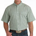 Cinch Men's Arenaflex Green Geo Print Button Down Shirt MEN - Clothing - Shirts - Short Sleeve Cinch
