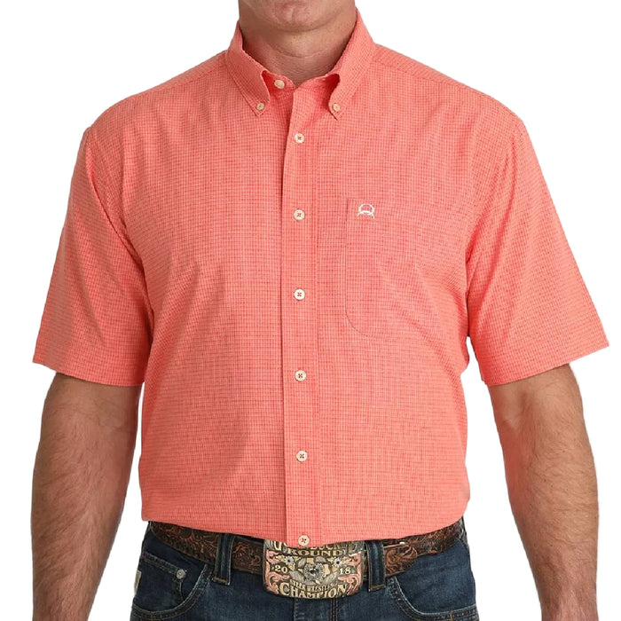 Cinch Men's Arenaflex Red Plaid Button Down Shirt MEN - Clothing - Shirts - Short Sleeve Cinch
