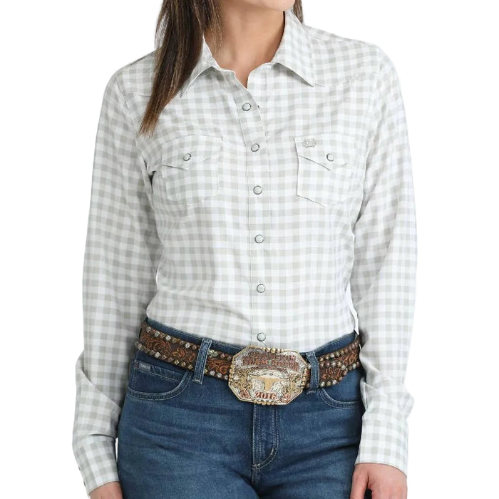 Cinch Women's Arenaflex Plaid Pearl Snap Shirt WOMEN - Clothing - Tops - Long Sleeved Cinch
