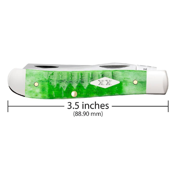 Case Bright Green Bone - Gator Jig Mini Trapper Knives W.R. Case