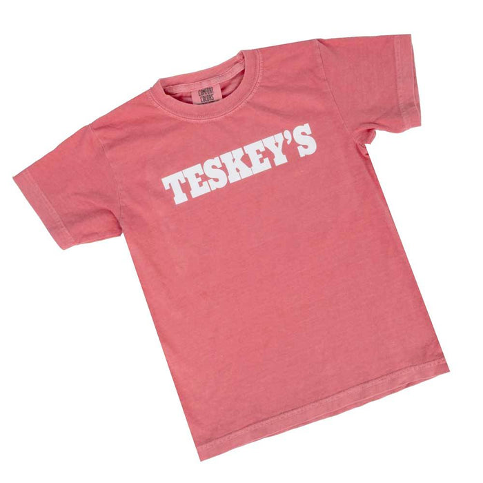 Teskey's Youth Plain Logo Tee - Watermelon TESKEY'S GEAR - Youth SS Shirts Teskey's