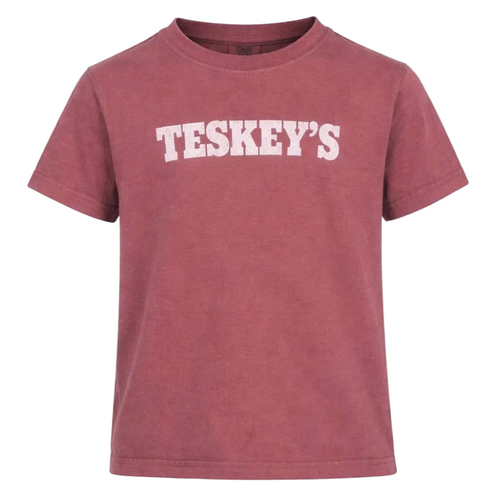 Teskey's Youth Plain Logo Tee - Crimson TESKEY'S GEAR - Youth SS Shirts Teskey's