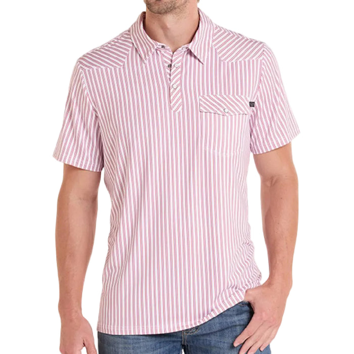 Rock & Roll Denim Men's Western Stripe Polo Shirt MEN - Clothing - Shirts - Short Sleeve Panhandle