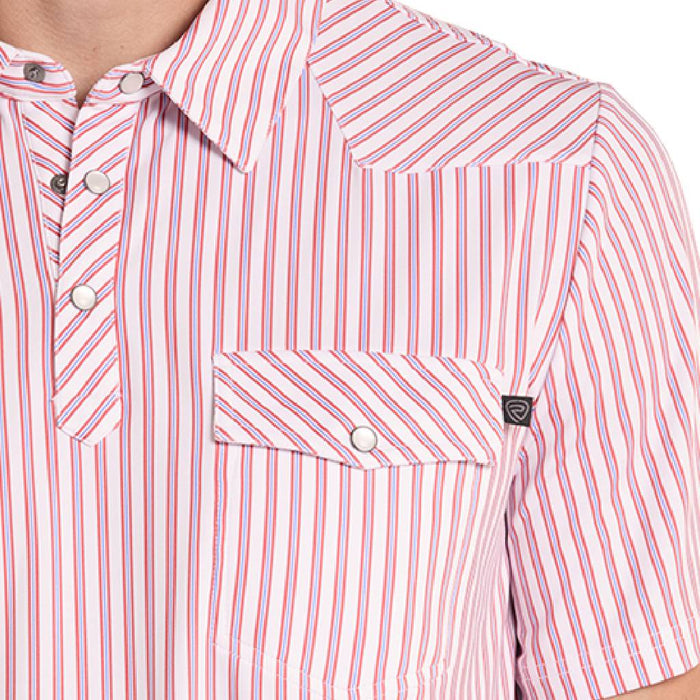 Rock & Roll Denim Men's Western Stripe Polo Shirt MEN - Clothing - Shirts - Short Sleeve Panhandle