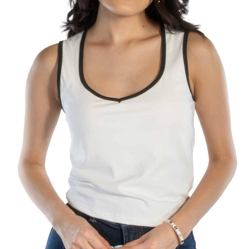 Taylor White Black Tank Top WOMEN - Clothing - Tops - Sleeveless RD International