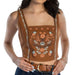 Rock & Roll Denim Women's Floral Camel Tank Top WOMEN - Clothing - Tops - Sleeveless Panhandle