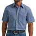 Wrangler Men's 20X Competition Blue Print Pearl Snap Shirt MEN - Clothing - Shirts - Short Sleeve Wrangler
