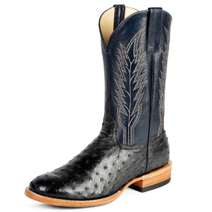 Horse Power Men's Round Toe Black Full Quill Ostrich Western Boot MEN - Footwear - Exotic Western Boots Horse Power