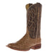Tony Lama Women's Square Toe Cheyenne Tan Ostrich Vamp Western Boot WOMEN - Footwear - Boots - Exotic Boots Tony Lama Boots
