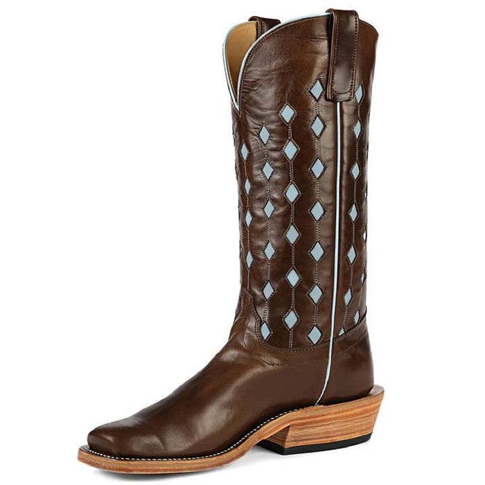 Olathe Men's Cutter Toe Brown Vachetta Western Boot MEN - Footwear - Western Boots Olathe Boot Company