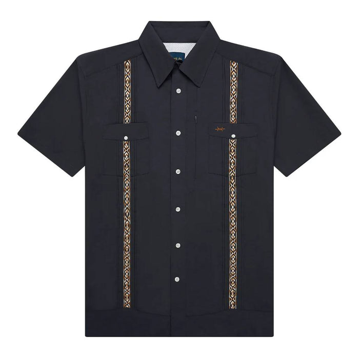 Texas Standard Guayabera Libre Diablo Button Down Shirt - Cuero MEN - Clothing - Shirts - Short Sleeve Texas Standard
