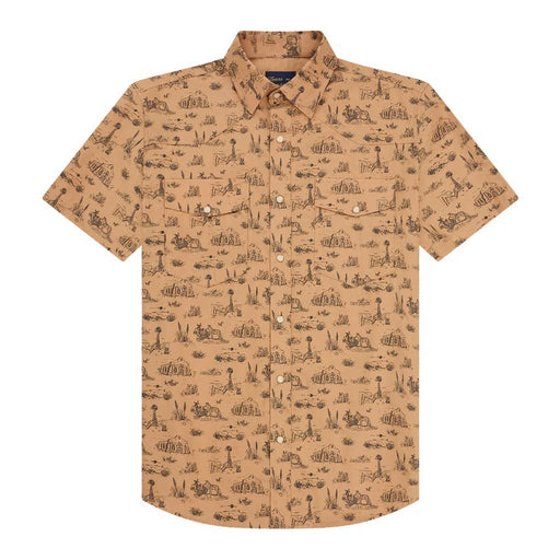 Texas Standard Ranger Pearl Snap Shirt - West Texas Toile MEN - Clothing - Shirts - Short Sleeve Texas Standard