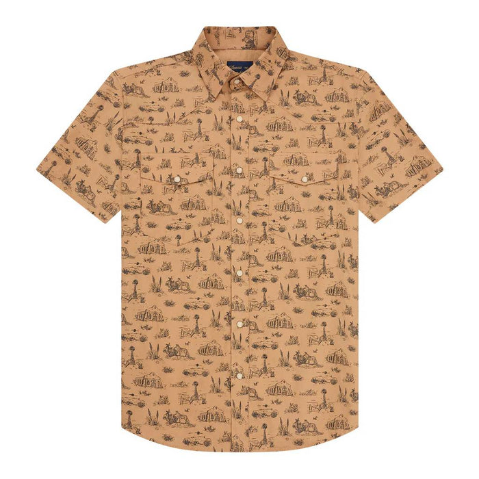 Texas Standard Ranger Pearl Snap Shirt - West Texas Toile MEN - Clothing - Shirts - Short Sleeve Texas Standard