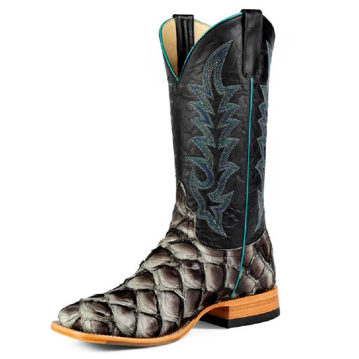 Horse Power Men's Square Toe Macking Bird Big Bass Black Western Boot MEN - Footwear - Exotic Western Boots Horse Power