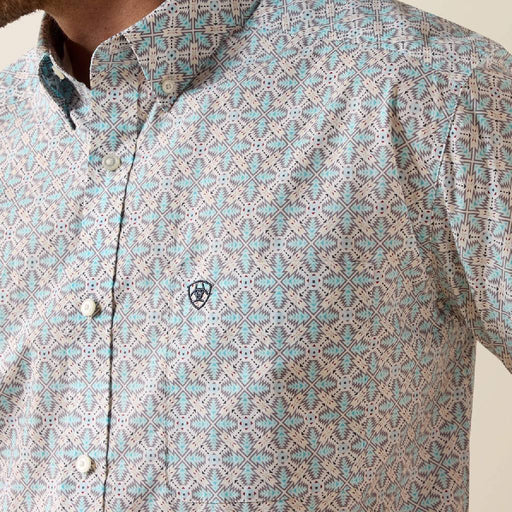 Ariat Men's Pier Classic Fit Blue Elixir Southwest Button Down Shirt MEN - Clothing - Shirts - Short Sleeve Ariat Clothing