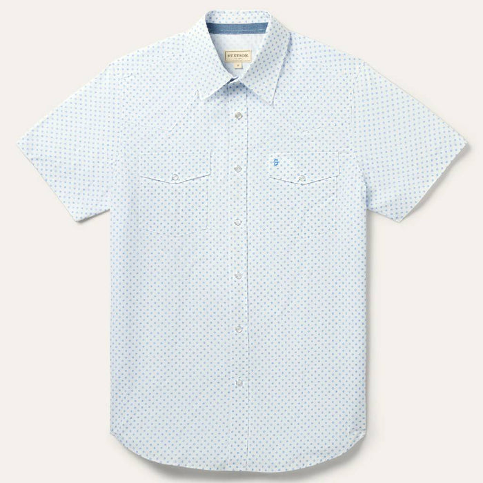 Stetson Men's Silver Spur Print Pearl Snap Western Shirt MEN - Clothing - Shirts - Short Sleeve Stetson