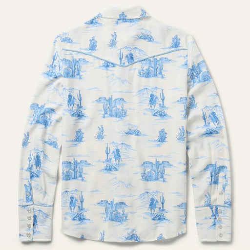 Stetson Women's Indigo Trail Print Pearl Snap Western Shirt WOMEN - Clothing - Tops - Long Sleeved Stetson