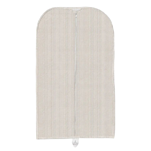 Ticking Stripe Brown Garment Bag ACCESSORIES - Luggage & Travel Ida Mae Home