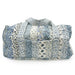 Paige Patchwork Stripe Blue Duffle Bag ACCESSORIES - Luggage & Travel - Duffle Bags Ida Mae Home