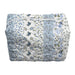 Scarlette Patchwork Blue Large Makeup Bag ACCESSORIES - Luggage & Travel - Cosmetic Bags Ida Mae Home