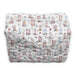 Daisy Boots Patchwork White Large Makeup Bag ACCESSORIES - Luggage & Travel - Cosmetic Bags Ida Mae Home