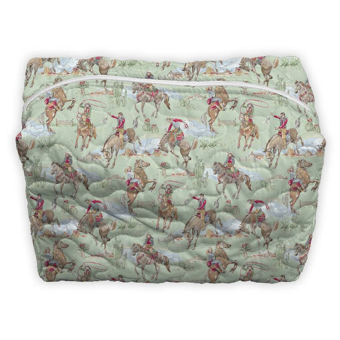 Birdie Sage Large Makeup Bag ACCESSORIES - Luggage & Travel - Cosmetic Bags Ida Mae Home