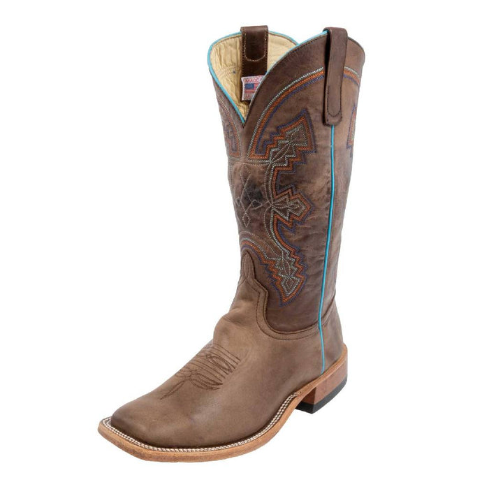 Anderson Bean Men's Square Toe Dark Brown Barcelona Western Boot MEN - Footwear - Western Boots Anderson Bean Boot Co.