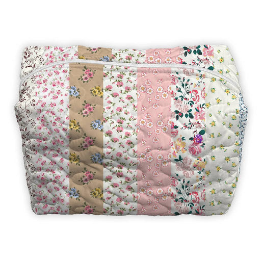 Paige Patchwork Stripe Large Makeup Bag ACCESSORIES - Luggage & Travel - Cosmetic Bags Ida Mae Home
