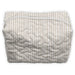 Ticking Stripe Brown Large Makeup Bag ACCESSORIES - Luggage & Travel - Cosmetic Bags Ida Mae Home