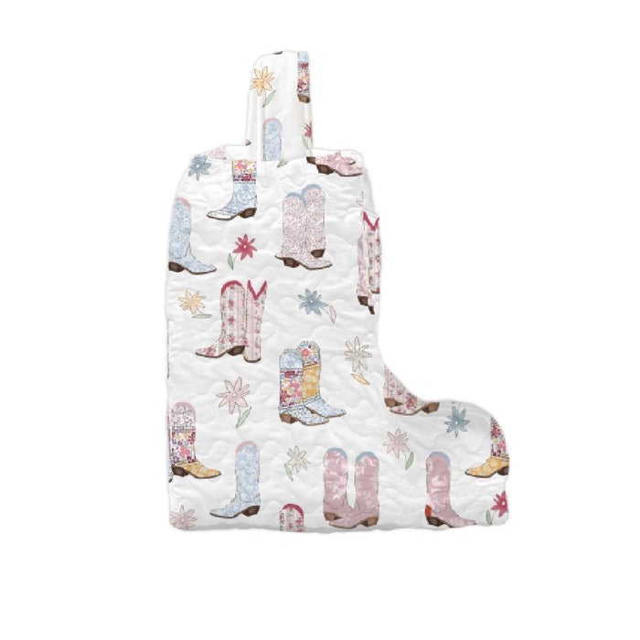 Daisy Boots Patchwork White Baby Boot Bag ACCESSORIES - Luggage & Travel Ida Mae Home
