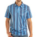 Rock & Roll Denim Men's Blue Stripe Polo Shirt MEN - Clothing - Shirts - Short Sleeve Panhandle
