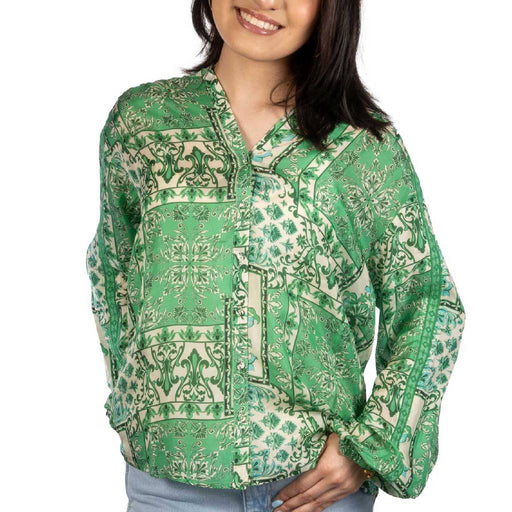 Johnny Was Ellen Button Up Top WOMEN - Clothing - Tops - Long Sleeved Johnny Was Collection