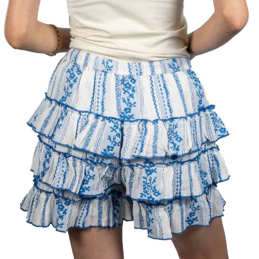 Sister Mary Linda Blue Roses Shorts WOMEN - Clothing - Skirts Sister Mary