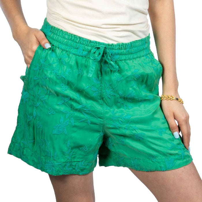 Johnny Was Audrey Eyelet Flower Short WOMEN - Clothing - Shorts Johnny Was Collection