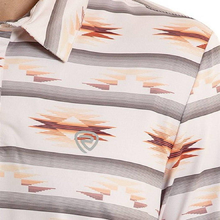 Rock & Roll Denim Men's Aztec Printed Polo Shirt MEN - Clothing - Shirts - Short Sleeve Panhandle