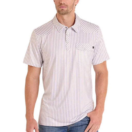 Rock & Roll Denim Men's Western Stripe Polo Shirt MEN - Clothing - Shirts - Short Sleeve Panhandle