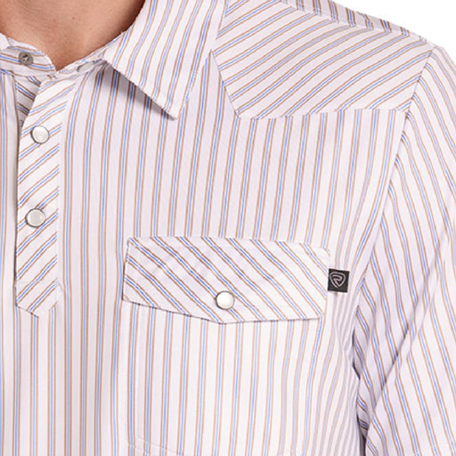 Rock & Roll Denim Men's Western Stripe Polo Shirt MEN - Clothing - Shirts - Short Sleeve Panhandle