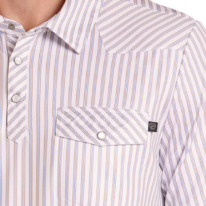 Rock & Roll Denim Men's Western Stripe Polo Shirt MEN - Clothing - Shirts - Short Sleeve Panhandle