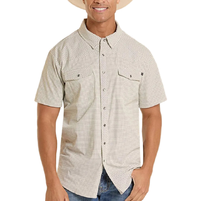 Rock & Roll Denim Men's Tek Core Check Print MEN - Clothing - Shirts - Short Sleeve Panhandle